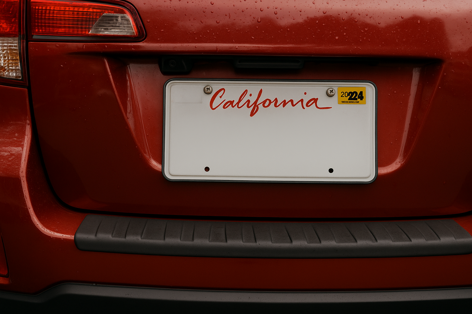 fake plate fake registration sticker california dmv