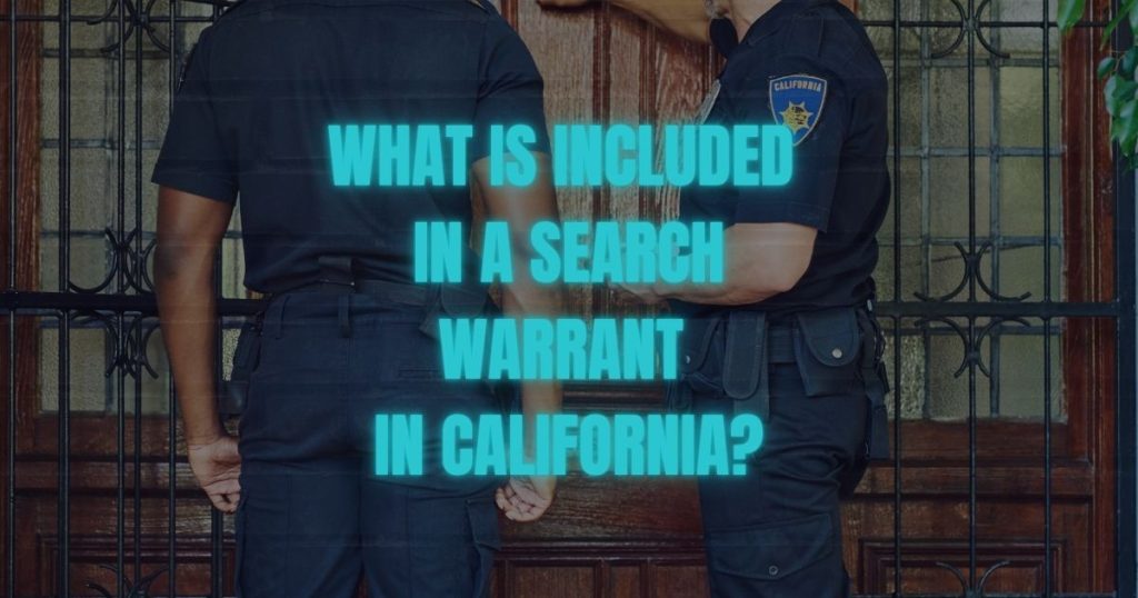 search warrant in california