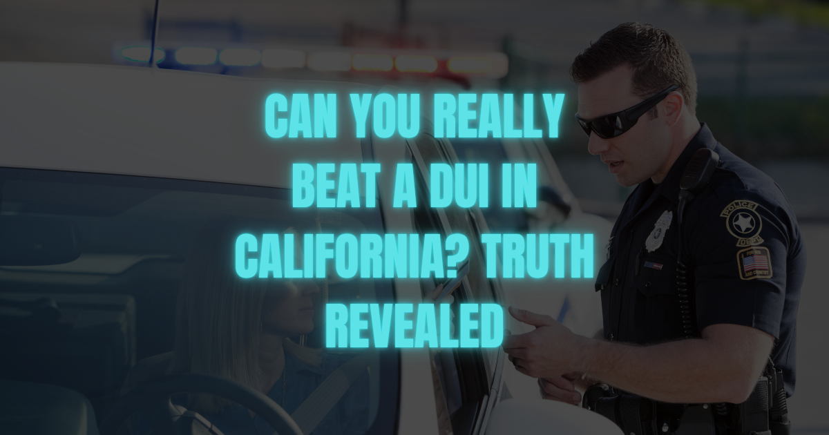 dui california charges know your rights