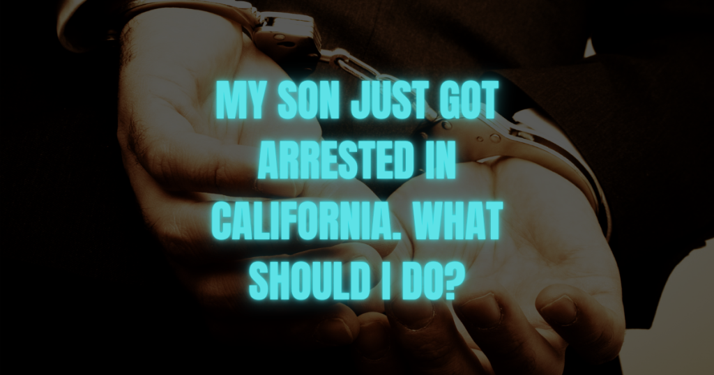arrested in california