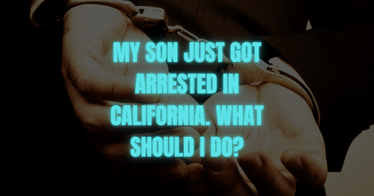 arrested in california